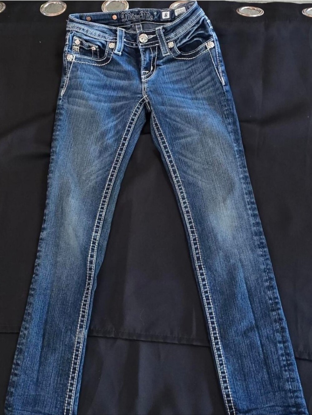 Miss Me Blue Straight Jeans